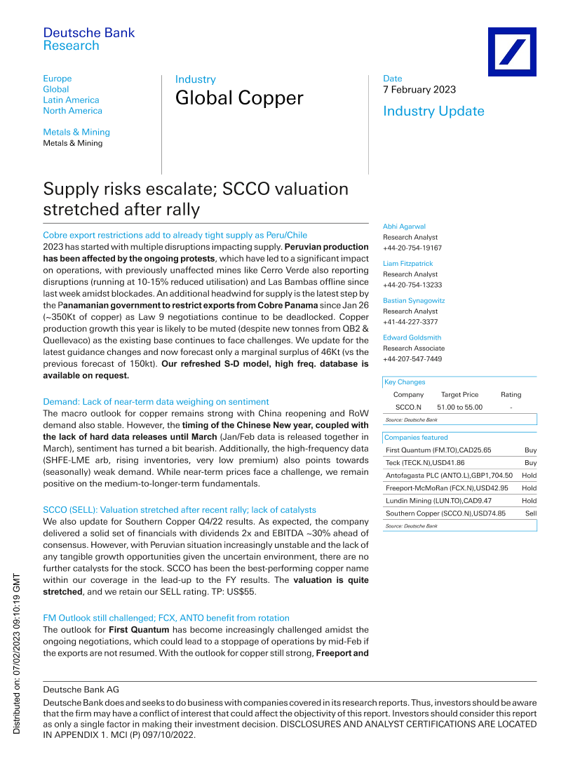 Deutsche Bank-Global Copper Supply risks escalate; SCCO valuation stretch..Deutsche Bank-Global Copper Supply risks escalate; SCCO valuation stretch.._1.png